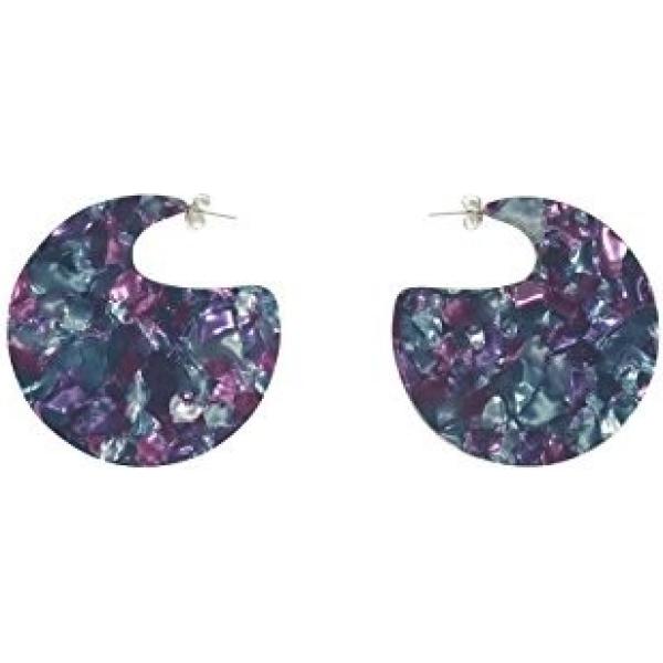 pendientes Desigual rojo