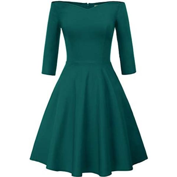 Vestido tubo mujer verde efecto lavado de manga corta Grace Karin