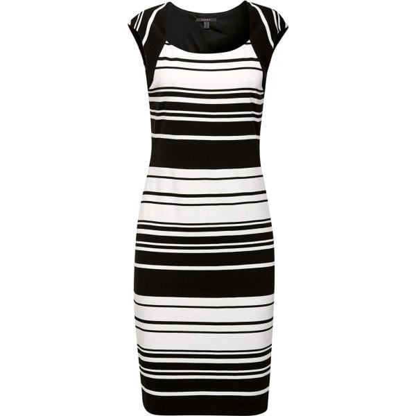 vestidos ESPRIT Collection negro de rayas