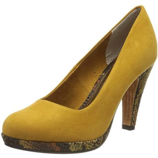 Zapatos de tacón Marco Tozzi amarillo serpiente