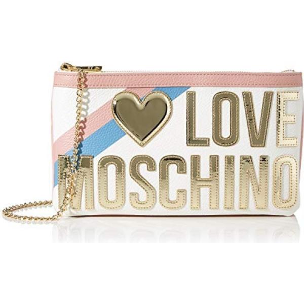 Borsa a tracolla bianco Love Moschino multicolor