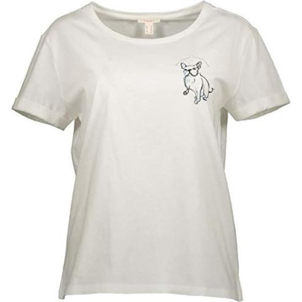 camiseta Esprit blanco con diseños