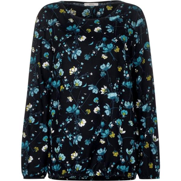 Blusa multicolore e nero Cecil negro