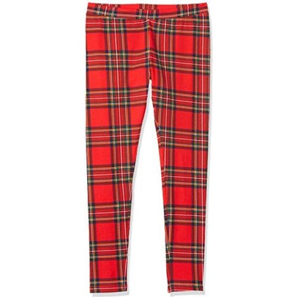 leggings Urban Classics rojo escocés