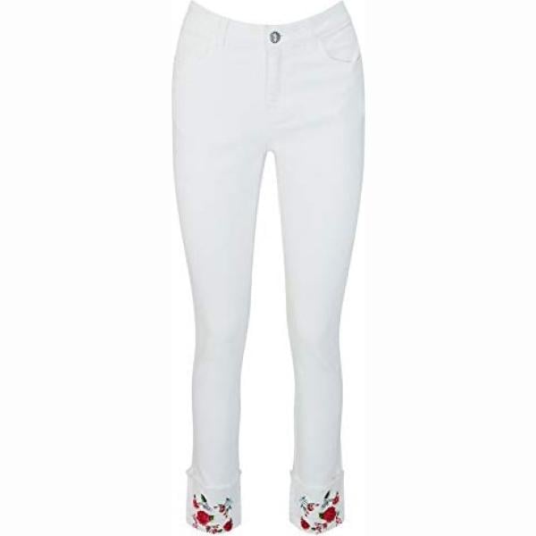 vaqueros Joe Browns blanco de flores