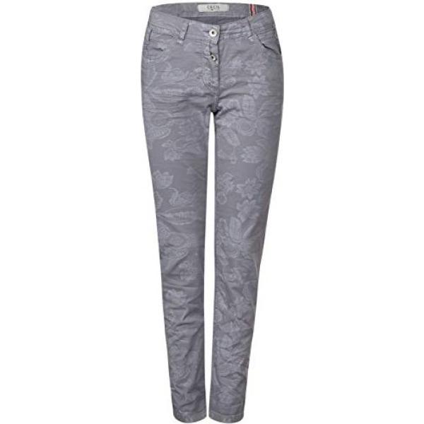Pantalone con cintura taglia media grigio Cecil gris