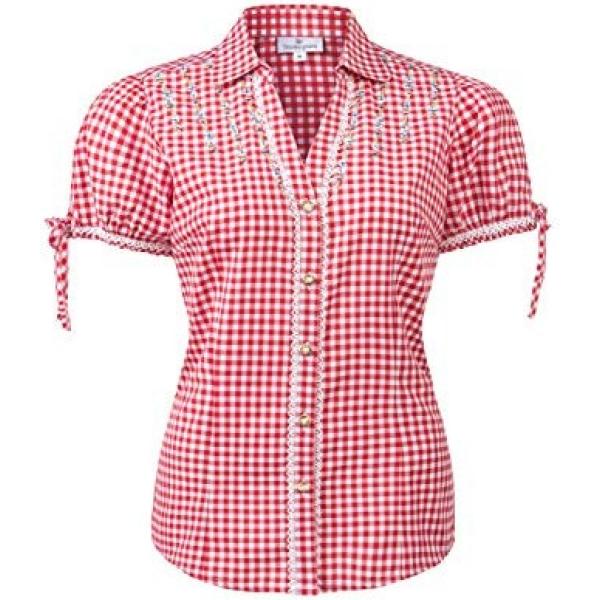 blusa Stockerpoint rojo de cuadros