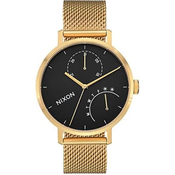 relojes analógicos Nixon negro de rayas