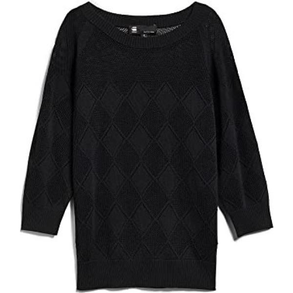 Suéter mujer negro de punto de manga larga GStar Raw Bantoa