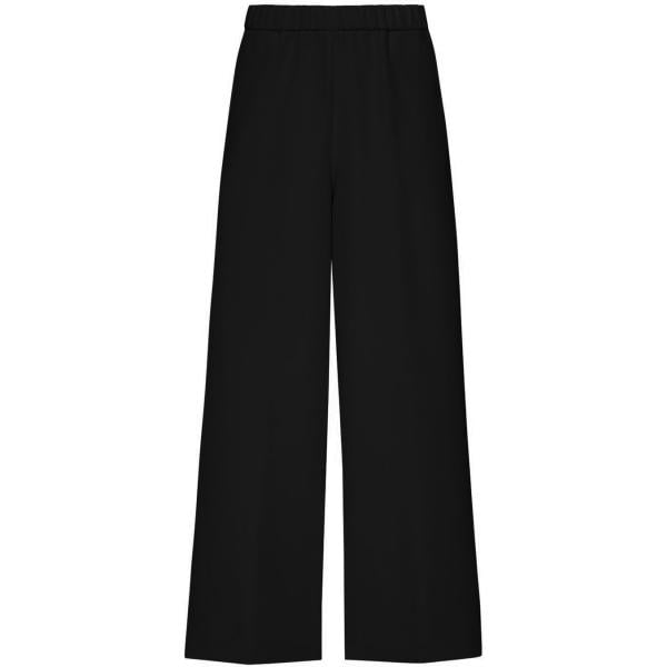 Pantalone cropped con cinturino nero Sfizio