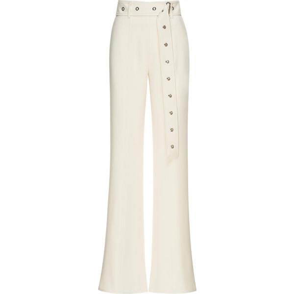 Pantalone palazzo con cintura vita alta made italy argento Sfizio
