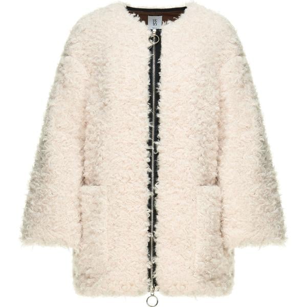 Bomber maxi contrasto con zip nero Sfizio