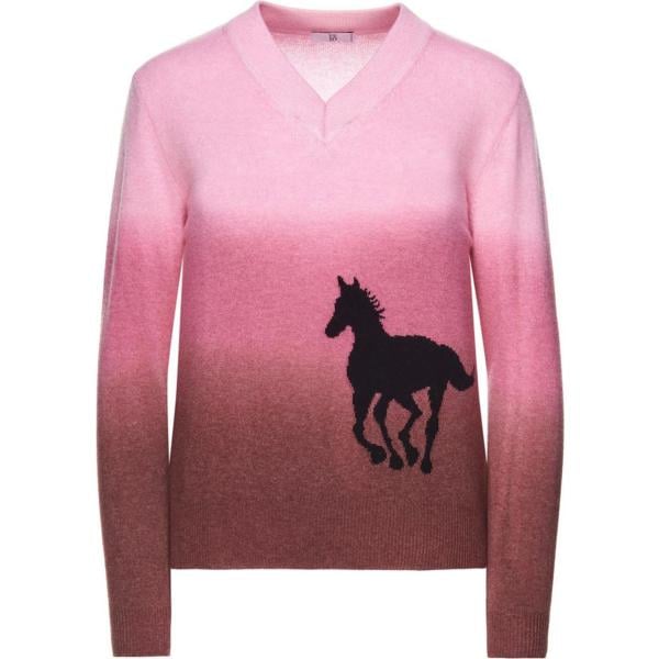 Maglia made italy con scollo rosa e nero e marrone Sfizio