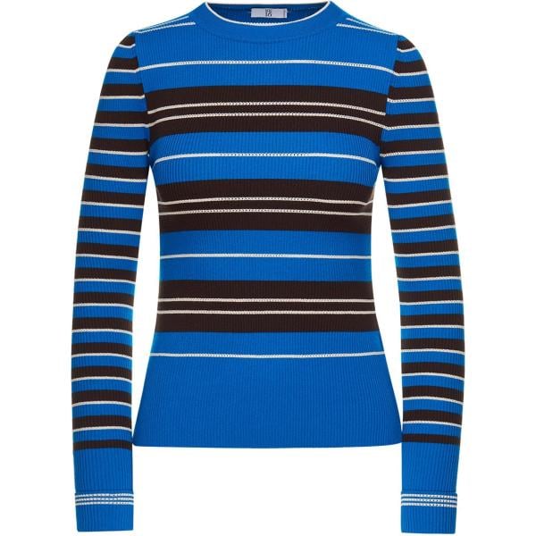 Maglia made italy a righe girocollo elasticizzato blu e bianco Sfizio