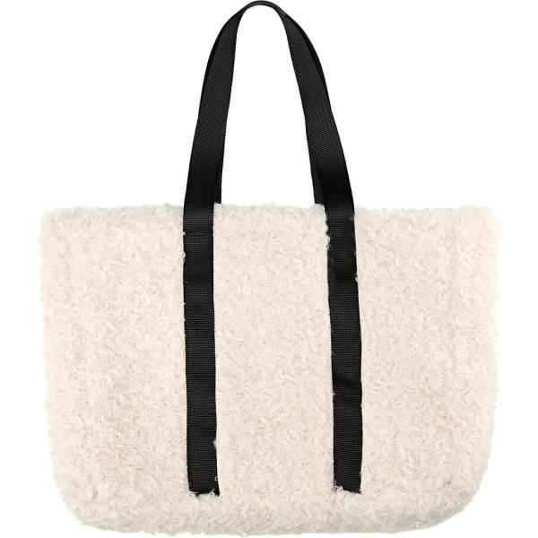 Shopping bag maxi contrasto made italy marrone e nero Sfizio