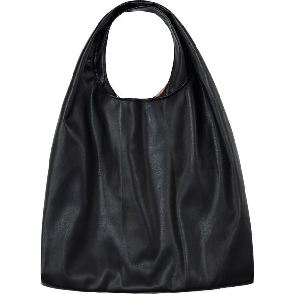 Shopping bag made italy animalier in ecopelle nero Sfizio