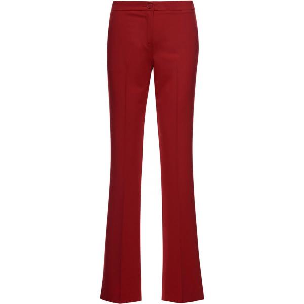 Pantalone a zampa contrasto con cinturino rosso Sfizio