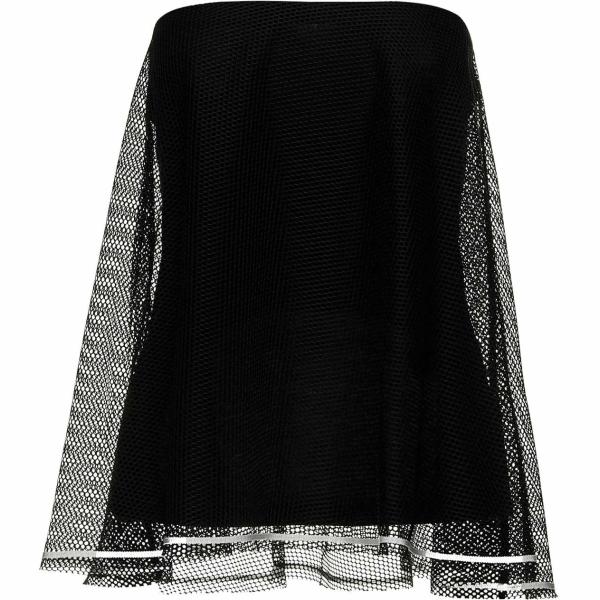 Top made italy contrasto a rete aderente nero e bianco Sfizio