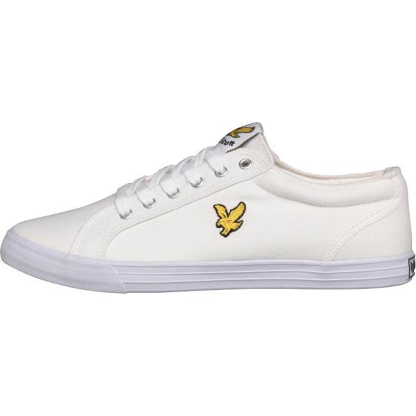 Sneakers con scritte Lyle And Scott bianco scozzese