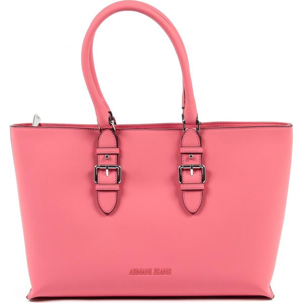 Borsa con zip e tasca interna rosa Armani rosa