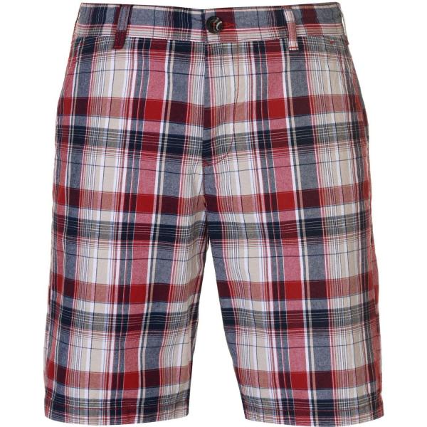 bermuda Pierre Cardin rosso a quadri