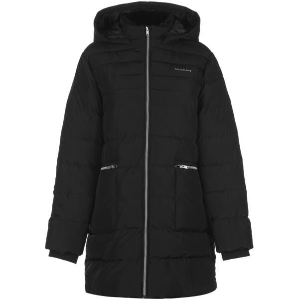 Giubbotto con cappuccio a maniche lunghe con zip e tasche nero La Gear nero