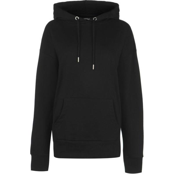 Felpa con cappuccio a maniche lunghe nero e vivace Golddigga nero con stampe