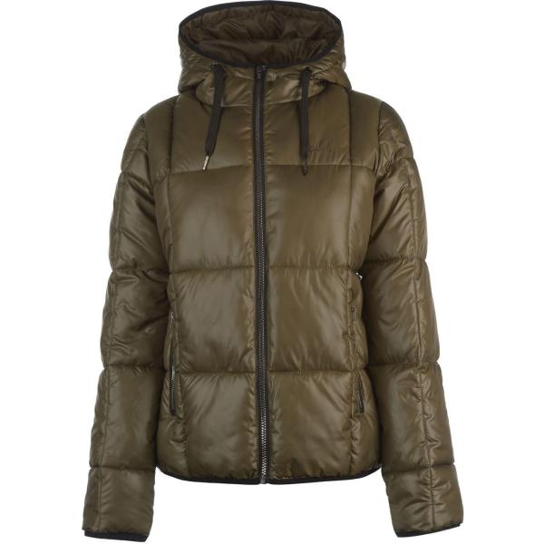 Giubbotto sport con cappuccio e zip con tasche kaki Usa Pro verde