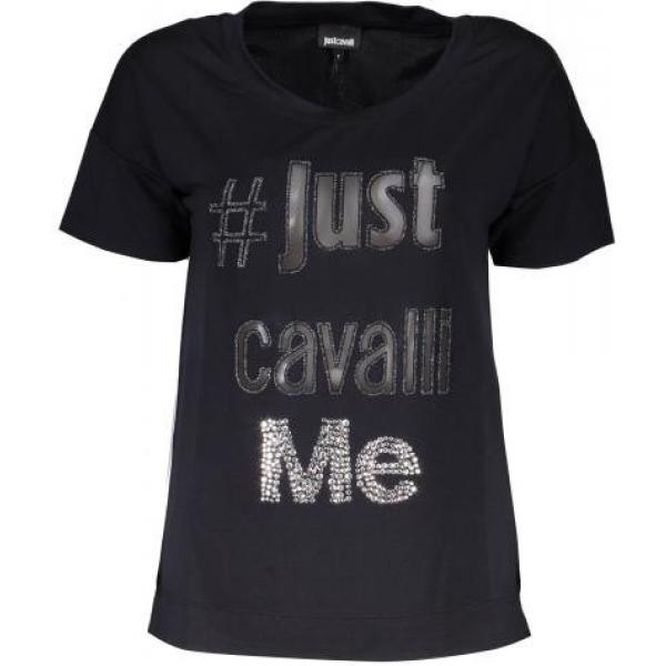 t-shirt Just Cavalli nero