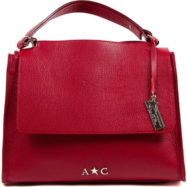 Borsa a mano in pelle rosso Andrew Charles By Andy Hilfi... rosso