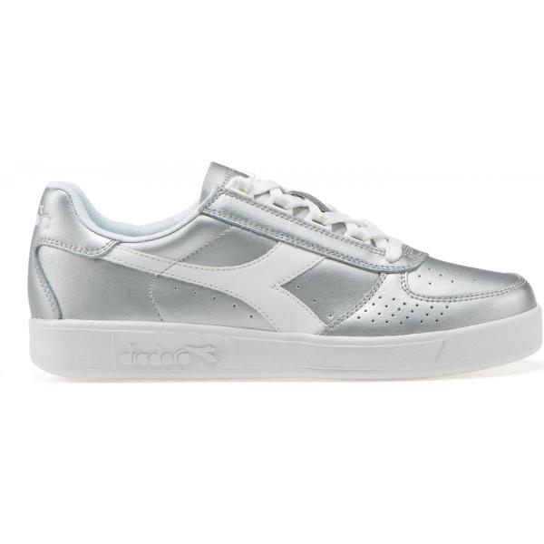 Sneakers effetto metallizzato argento Diadora grigio
