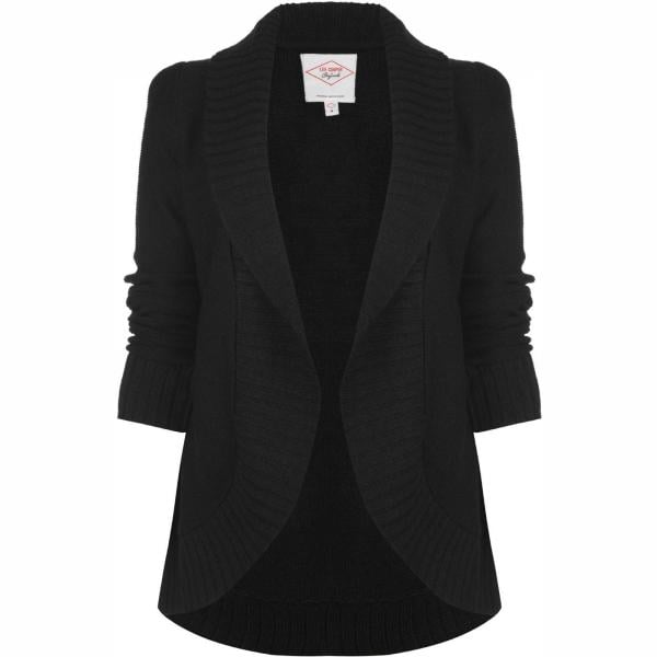 Cardigan stile militare in denim nero Lee Cooper nero military