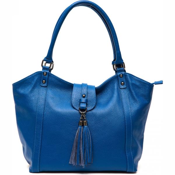 Borsa a tracolla con cinturino blu Trussardi blu