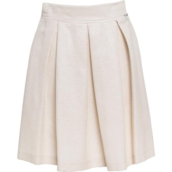 Gonna al ginocchio avorio Twin Set bianco