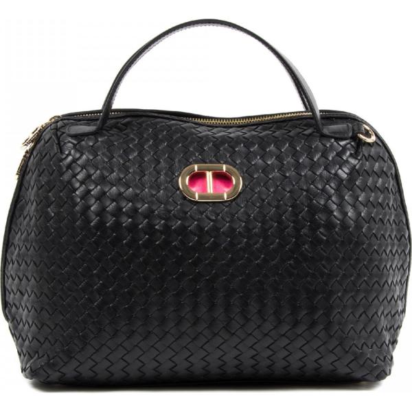 Borsa a mano in pelle nero Dee Ocleppo nero
