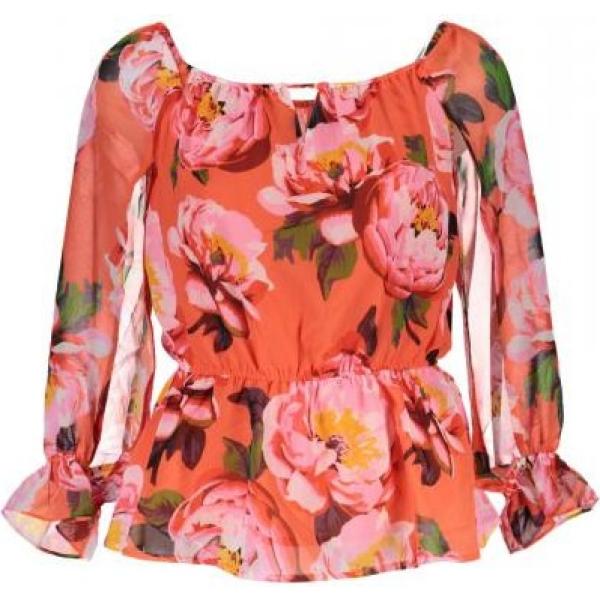 t-shirt Guess arancione