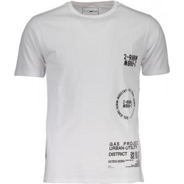 t-shirt Gas bianco