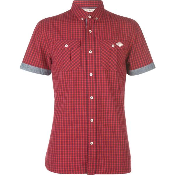 camicie a manica corta Lee Cooper rosso military