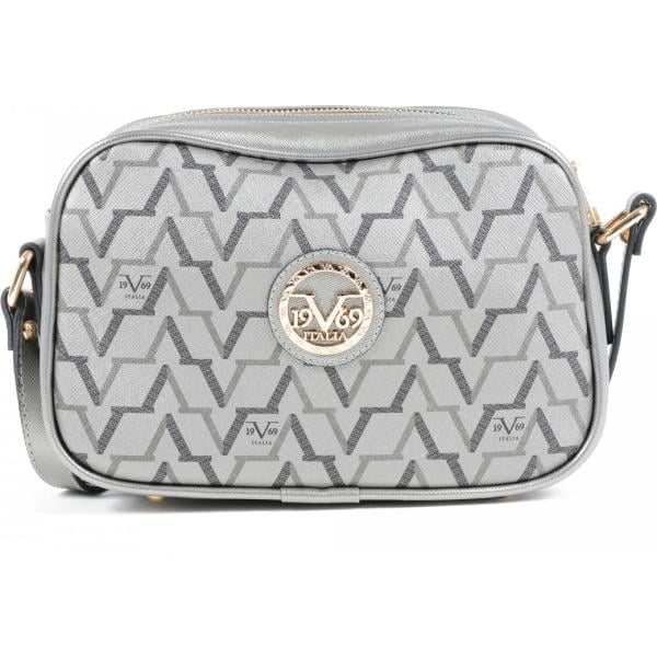 Clutch in pelle argento V 19.69 grigio