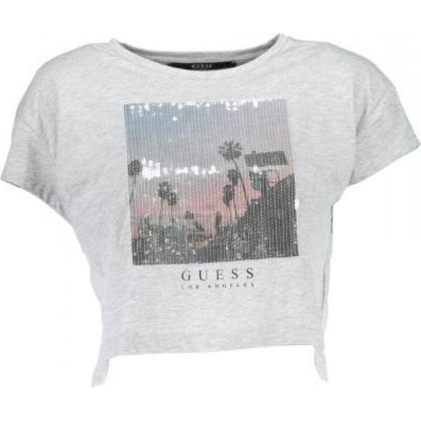 t-shirt Guess grigio con stampe