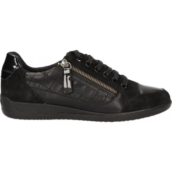 Sneakers in pelle sintetica nero Geox nero