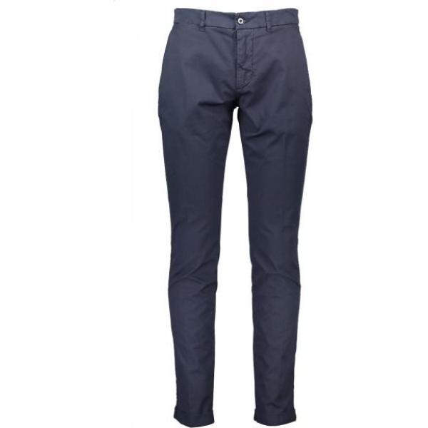 Pantalone con zip e bottoni blu Harmont & Blaine blu