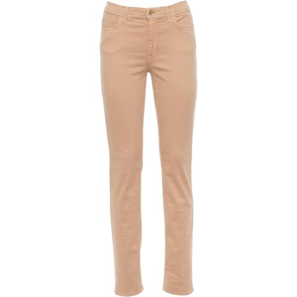 Pantaloni in denim beige e nero Trussardi