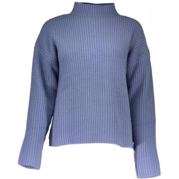 Maglione collo alto a maniche lunghe azzurro Gant blu