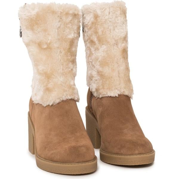 Stivaletti con zip beige Guess