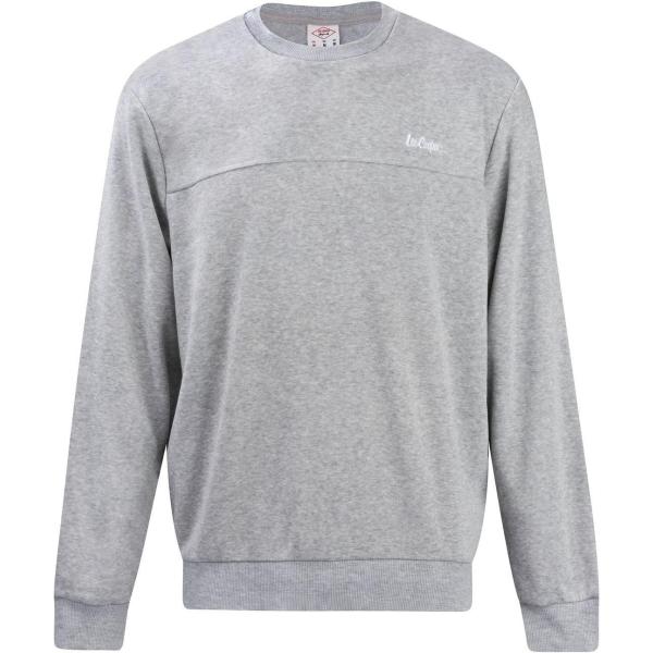 Felpa stile militare girocollo in denim grigio Lee Cooper grigio military