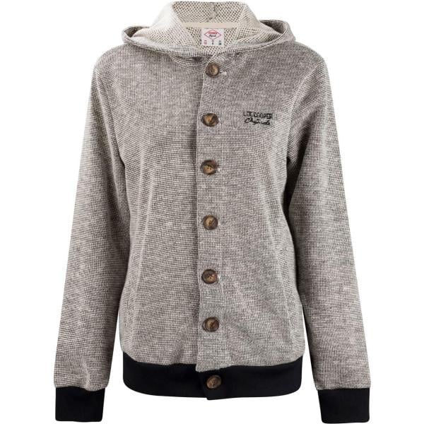 Felpa stile militare con cappuccio in denim Lee Cooper grigio military
