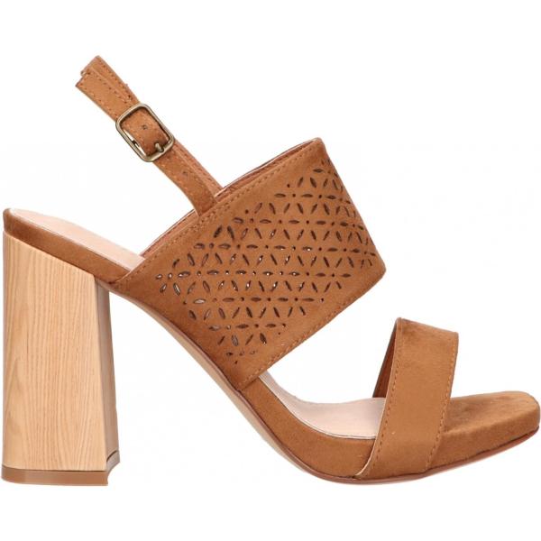 sandali in pelle Maria Mare marrone