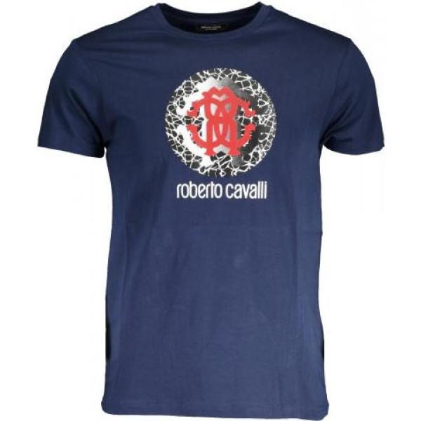 t-shirt Roberto Cavalli blu