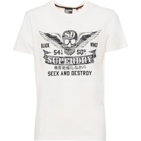 t-shirt Superdry bianco